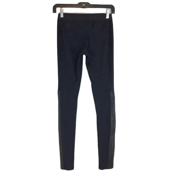 🌷 David Lerner Leather and Suede Detail Black Legging Size XS - Picture 5 of 8